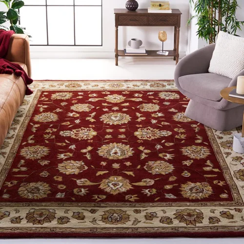Vista 24 de SAFAVIEH Total Performance Collection - Alfombra decorativa, 2 x 3 pies, marrón y marfil, oriental, enganchada a mano, no desprende pelusa