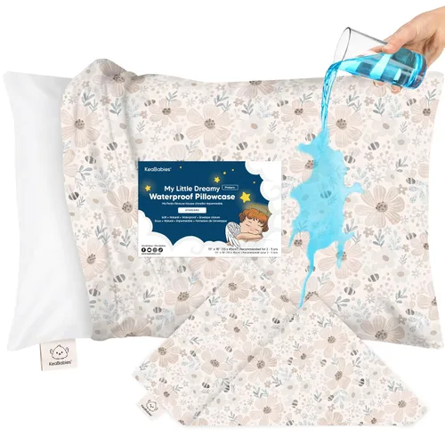 Vista 15 de KeaBabies Funda de almohada para niños pequeños de 13 x 18 pulgadas, funda de almohada de algodón orgánico para niños, niñas, funda de algodón suave