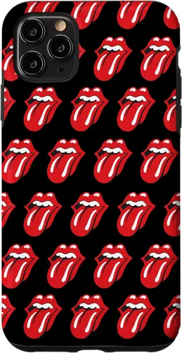 Vista 13 de Rolling Stones Classic Tongue Logo Repeat - Carcasa para iPhone 17, color negro