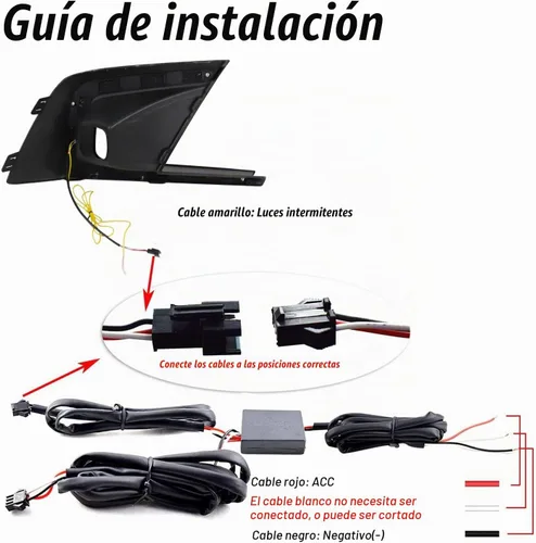 Vista 2 de Switchback - Lámpara LED antiniebla frontal blanco/ámbar, lámpara secuencial diurna de funcionamiento, característica de señal de giro LED