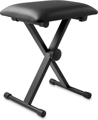 Vista 6 de Piano de teclado electrónico de música de 61 teclas con soporte, auriculares, taburete y micrófono