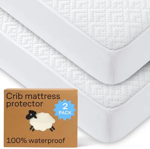 Vista 10 de Protector de colchón individual 100% impermeable, protección 360 contra derrames, manchas y accidentes para padres y dueños de mascotas, viscosa