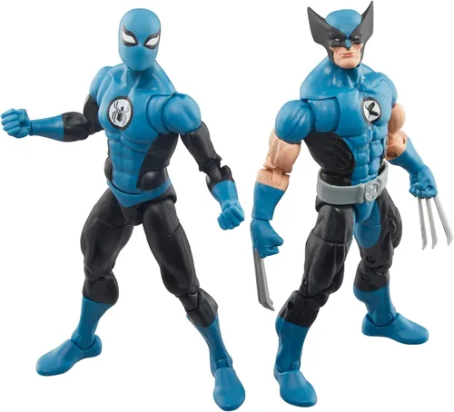 Vista 3 de Marvel Legends Series Wolverine and Spider-Man, Fantastic Four Comics - Figura de acción coleccionable de 6 pulgadas, paquete de 2 Marvel Legends