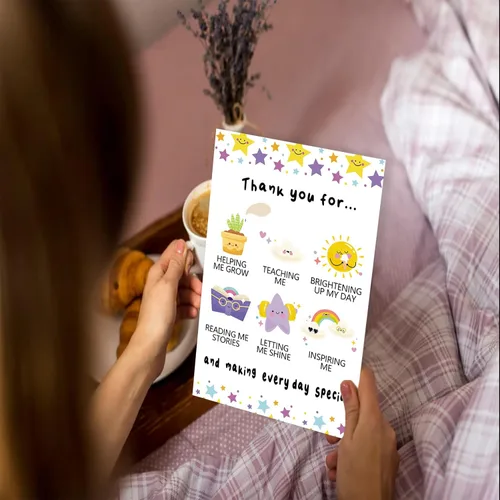 Vista 6 de Ziwenhu Bonita tarjeta de agradecimiento para profesores, preciosa tarjeta de agradecimiento para mujeres y hombres, regalos de agradecimiento