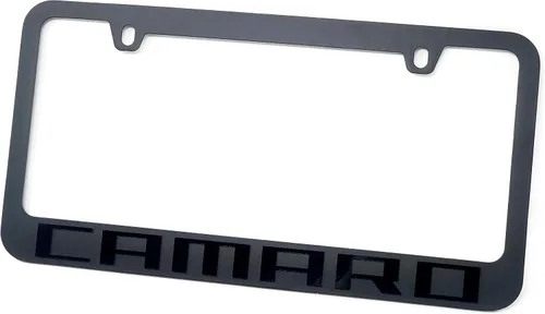 Vista 3 de Chevrolet Marco para placa de vehículo negra elegante