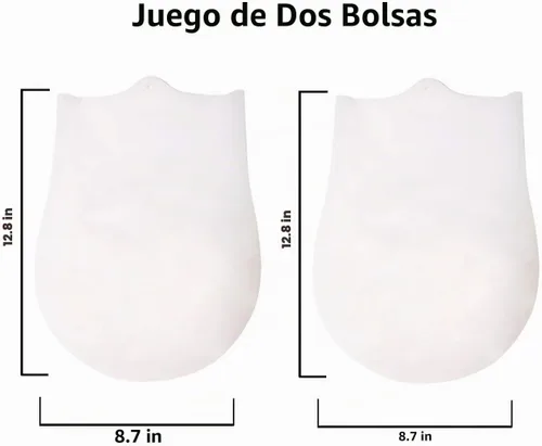 Vista 3 de Bolsas reutilizables Sous Vide, juego de 2 bolsas sin BPA para cocinar al vacío, 100% silicona de platino LFGB pura sin rellenos, compatible