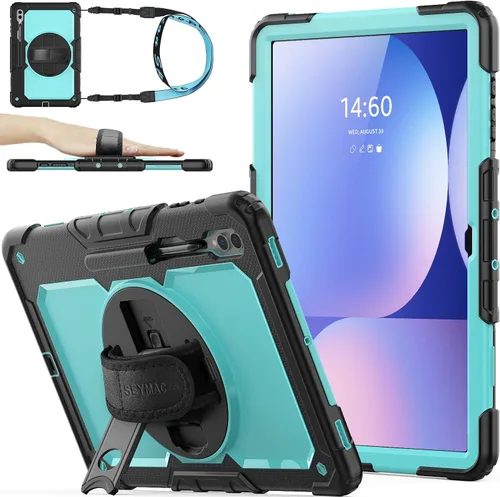 Vista 17 de SEYMAC stock Funda para Samsung Galaxy Tab S10 Lite / S10 FE / S9 FE 5G / S9 Funda para Tableta 10.9''/ 11'' Protectora con Protector de Pantalla