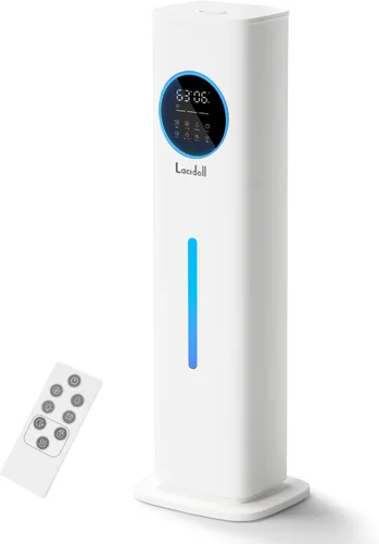 Vista 8 de LACIDOLL Humidificadores para dormitorio de 500 pies cuadrados, humidificador de 2.1 galones/8 litros con luz nocturna y difusor de aceite esencial
