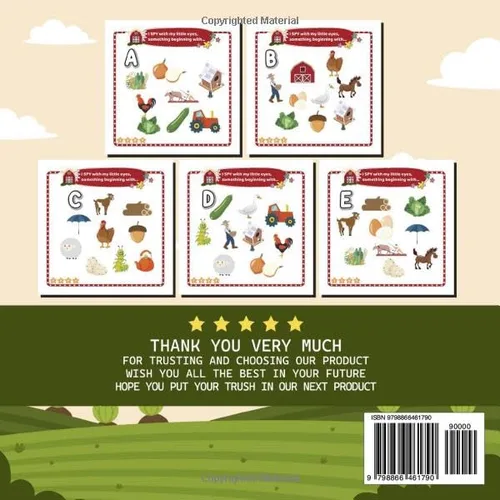 Vista 2 de I Spy Live On The Farm For Kids Farm Life Activity Book with Fun and Easy Christmas Activities, I Spy Book For Kids, Toddlers, Boys And Girls, Gifts