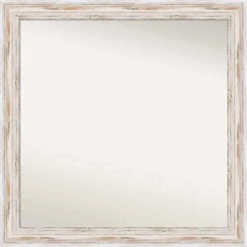 Vista 275 de Amanti Art Espejo personalizado, espejo de baño estrecho Alexandria White Wash, espejo de pared o espejo de tocador de baño sobre el fregadero