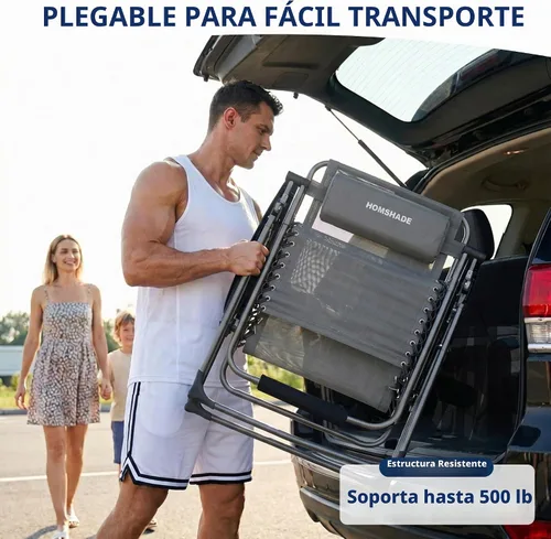 Vista 7 de HOMSHADE Silla de gravedad cero de gran tamaño XXL de 33 pulgadas, soporta Gris