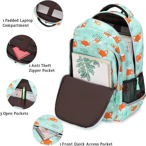 Vista 3 de Mochilas escolares para niñas, niños y adolescentes