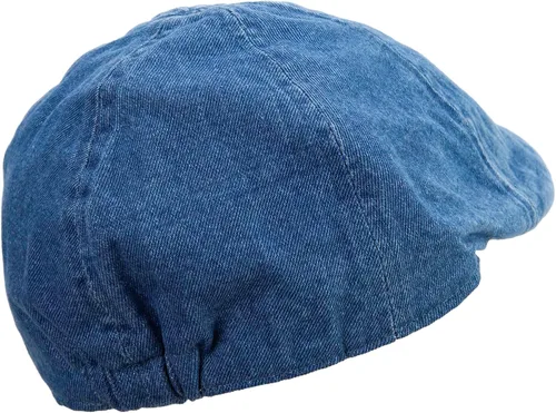Vista 3 de e4Hats.com Gorra de hiedra de mezclilla lavada con banda elástica