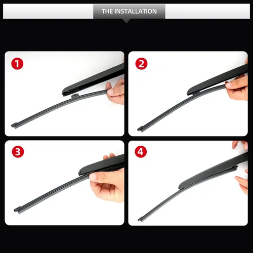 Vista 5 de Limpiaparabrisas trasero y brazo para Porsche Cayenne 2011-2018 OEM Replacement Back Wipers Arm Blade Quiet and Streak-Free Assembly All-season