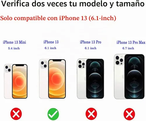 Vista 2 de J.west Funda compatible con iPhone 13 de 6.1 pulgadas, brillante y colorida con brillantina de ópalo translúcido, transparente, suave, TPU, ajuste