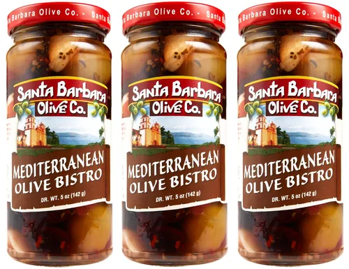 Vista 16 de Aceitunas verdes rellenas de anchoas sin hueso de Santa Barbara, perfectas para tablas de embutidos, ensaladas, pizza y pasta, paquete de 3, 5 onzas