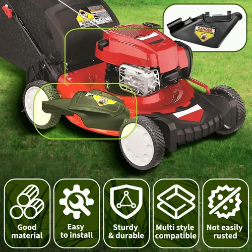 Vista 4 de HASMX 731-07131 - Cubierta de canal de descarga lateral para MTD, Cub Cadet, Troy-Bilt y se adapta a los modelos Cub Cadet SC100 SC100HW SC300