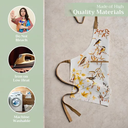 Vista 953 de Maison d' Hermine Delantales para mujer con bolsillo, 100% algodón (27.50 x 31.50 pulgadas)