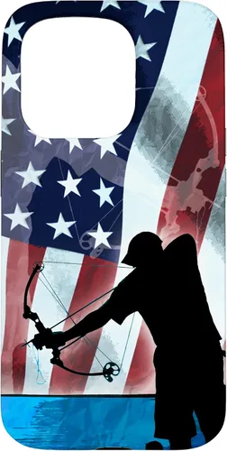 Vista 14 de Bowfishing American Flag Bow Hunting for Fish bowfisher Case for iPhone 17