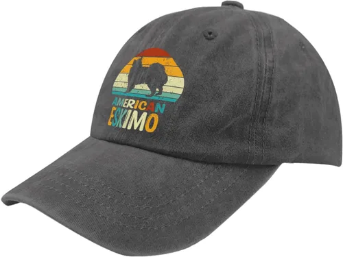 Vista 2 de Gorra de béisbol esquimal americana para mujer, estilo vintage, ajustable