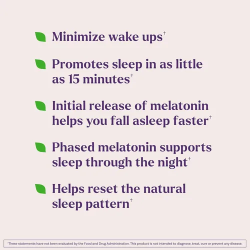 Vista 3 de Natrol Gomitas de Melatonina de Liberación Progresiva, Apoyo al Sueño para Adultos, Suplementos de Melatonina de 3 mg para Apoyo al Sueño, 45