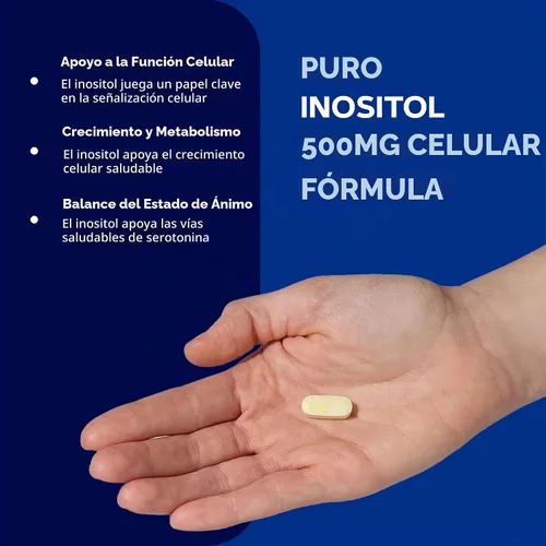 Vista 4 de GNC Suplemento de inositol de 500 mg, apoya la función celular y el crecimiento, 100 porciones