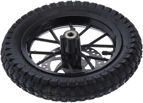 Vista 3 de Ruedas y neumáticos para minicicleta, rueda delantera y neumáticos, llantas y neumáticos de mini bicicleta, rueda delantera de goma de 12.5 x 2.75 A