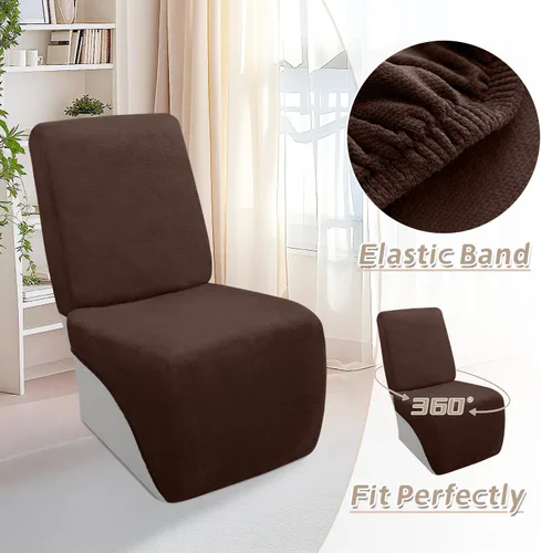 Vista 417 de Arfntevss Fundas de sofá seccional reclinable de terciopelo, Funda de sofá seccional de esquina para sofá reclinable, Funda elástica suave