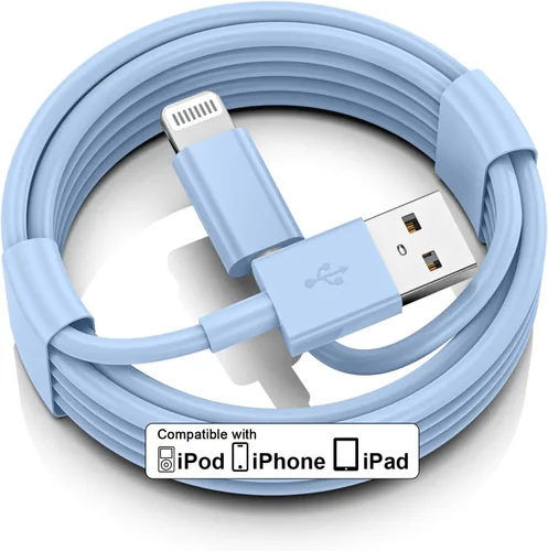 Vista 10 de FUPYWP Cable para CarPlay de iPhone en el automóvil, cable de carga para automóvil, cable USB A a Lightning de carga rápida y transferencia de datos