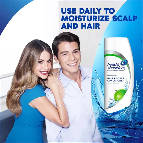 Vista 8 de Head and Shoulders Green Apple Acondicionador de 10.9 onzas líquidas (el embalaje puede variar)