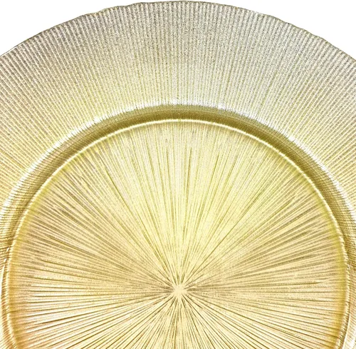 Vista 4 de Red Pomegranate PLACAS CARGADORAS RITZ S/4 GLITTER GOLD 13