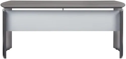 Vista 6 de Pemberly Row Carcasa de escritorio flotante para computadora de 72 pulgadas en acero gris