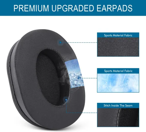 Vista 3 de Almohadillas de gel de enfriamiento para auriculares Razer BlackShark V2/V2
