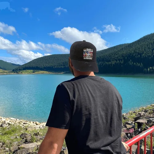 Vista 5 de Dad Veteran, Myth Legend, Hats for Mens Baseball Caps Low Profile Washed Ball Cap Breathable