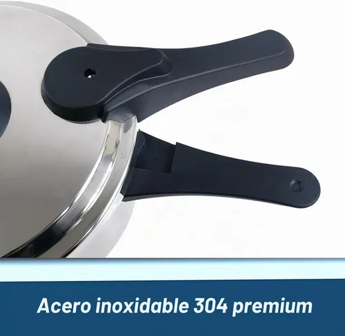 Vista 9 de XINFU - Olla a presión de acero inoxidable 304 resistente de 4.2 cuartos de galón, sirve de 1 a 3, modos estándar y rápido, multiseguridad, base