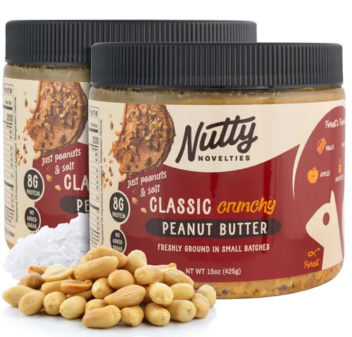 Vista 10 de Nutty Novelties Mantequilla de maní picante con miel de habanero - Alta en proteínas, baja en azúcar, mantequilla de maní saludable - Maní