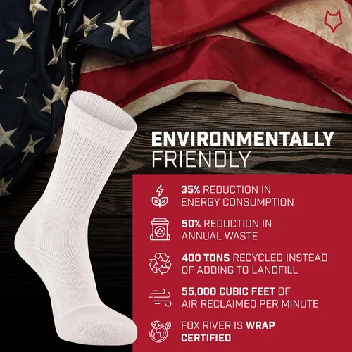 Vista 6 de FoxRiver Wick Dry Athletic Crew Calcetines Pesados Calcetines Deportivos para Hombres y Mujeres con Comodidad Amortiguación
