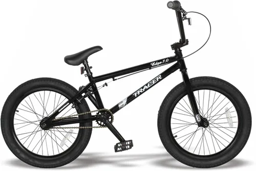 Vista 17 de Tracer Edge Freestyle - Bicicleta BMX para hombre y mujer, para principiantes y avanzados, marco de acero para adultos, ruedas de 20 pulgadas