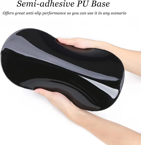 Vista 4 de hueilm Alfombrilla de mouse ergonómica con soporte para muñeca, alivio del dolor, con reposamuñecas, alfombrilla de mouse de espuma viscoelástica