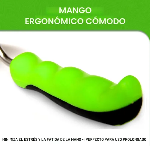 Vista 3 de Garden Guru - Herramienta cultivadora de azada de mano, acero inoxidable para una máxima resistencia, resistente a la corrosión, mango ergonómico