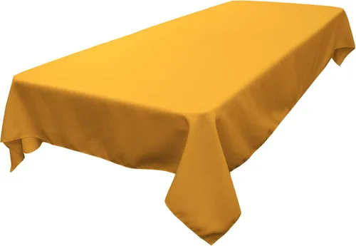Vista 38 de LA Linen Mantel rectangular lavable de popelín de poliéster, resistente a las manchas y a las arrugas, cubierta de mesa 60x84, mantel de tela