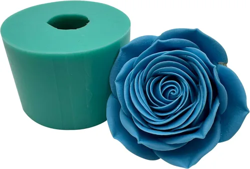 Vista 15 de Molde de silicona de flor de rosa 3D, moldes de flores epoxi, decoración de manualidades, molde de cera de vela, molde de silicona para pastel
