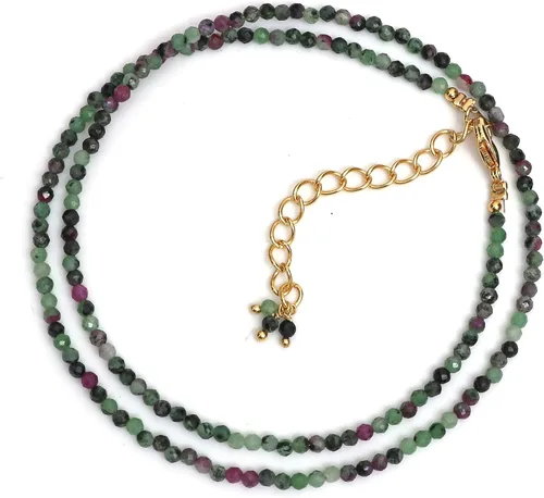 Vista 18 de Gempires - Gargantilla de cristal curativo hecha a mano, hipoalergénica, chapada en oro de 18 pulgadas, elegante joyería de uso diario