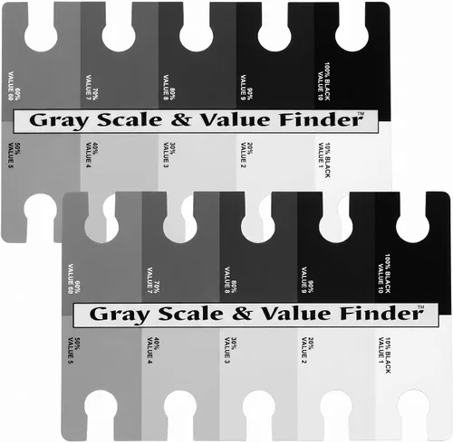 Vista 2 de Color Wheel The Company Gray Scale & Value Finder-4"X6