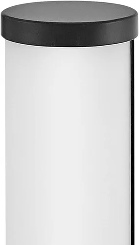 Vista 8 de Hinkley 50060BK-CM Zevi - Lámpara LED pequeña para tocador de baño, barra de baño de ópalo grabado, moderno puño de dos tonos, se monta hacia arriba