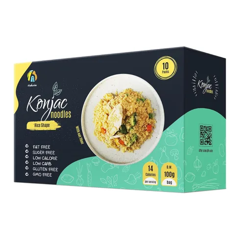 Vista 13 de Hethstia Fideos de Konjac con Fibra de Avena, Fettuccine Shirataki Keto Bajo en Carbohidratos, Pasta de Konjac Sin Gluten, Vegana, Sin Azúcar, Baja