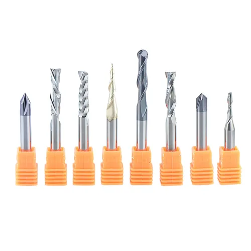 Vista 9 de SpeTool Juego de Brocas de Router CNC para Talla de Perfil en V con Ranura de Gravación de Carburo Sólido de 1/4 Pulgada de Vástago