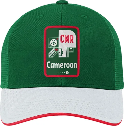 Vista 15 de Outerstuff Sombrero de malla Procrown con mosaico de contraste para la Copa Mundial de la FI verde-blanco