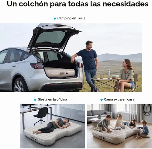 Vista 7 de Wigoo 2026 Air Mattress for Tesla Model Y 2020-2026, 8" Thick NOT for YL