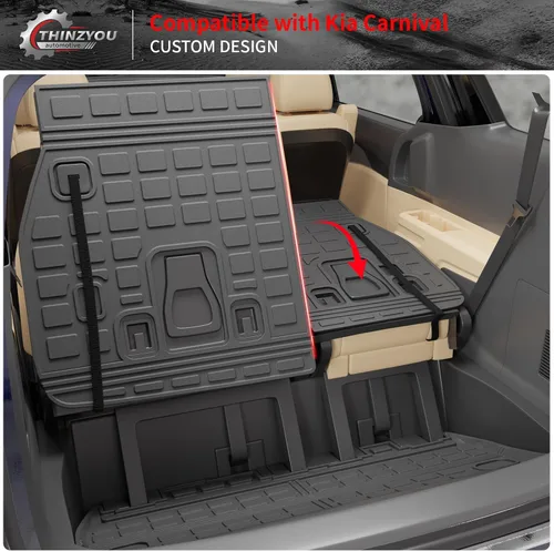 Vista 6 de alfombra de carga para maletero, protector de cubierta de asiento trasero de elastómero termoplástico